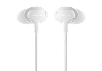 NGS Auricular CROSSDRIFT Blanco cable JACK 3.5 Mm