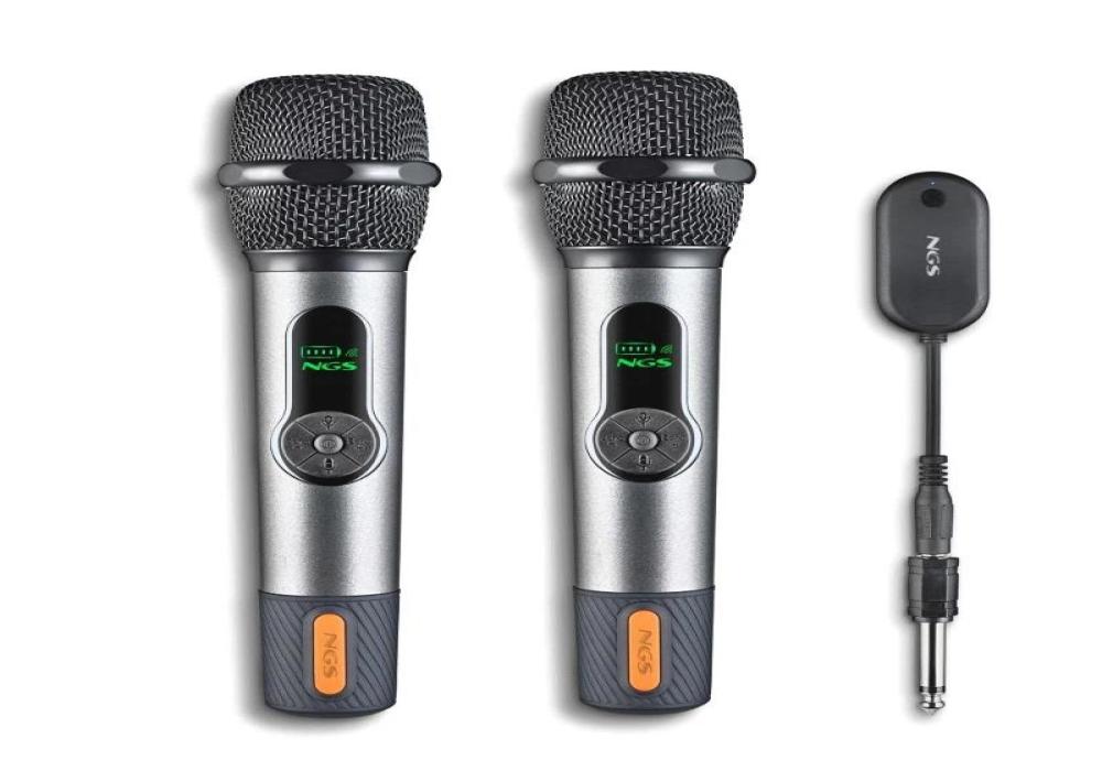 NGS Micrófonos inalámbricos Vocales Pack 2