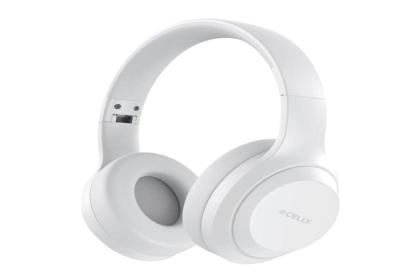 Celly Auricular Diadema Inalámbrico WAVEBEAT Blanc