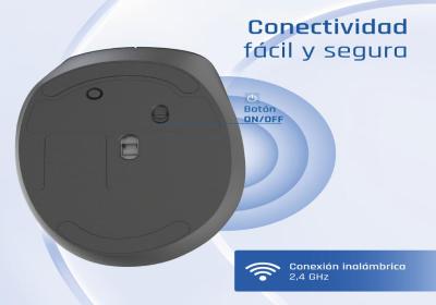 iggual Ratón inalámbrico ERGO-SILENT-6D 1600DPI