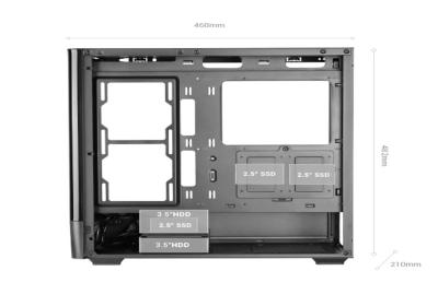 MARS GAMING Caja ATX Pantalla IPS 7,2"