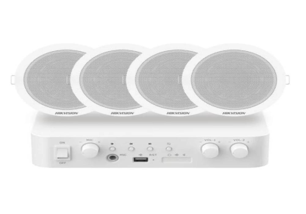 Hikvision DS-QAE1KA80206-4 Kit 1xAmpl 4xAlta Techo