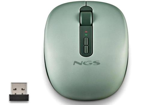 NGS Ratón Inalámbrico 2.4GHZ Dual BT FOGDUAL GREEN
