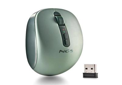 NGS Ratón Inalámbrico 2.4GHZ Dual BT FOGDUAL GREEN