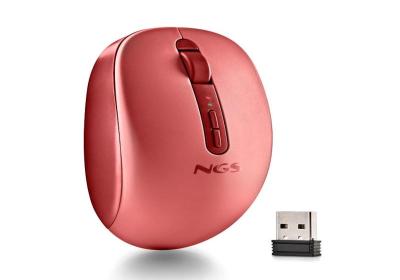 NGS Ratón Inalámbrico 2.4GHZ Dual BT FOGDUAL RED