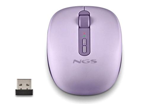 NGS Ratón Inalámbric 2.4GHZ Dual BT FOGDUAL PURPLE