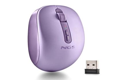 NGS Ratón Inalámbric 2.4GHZ Dual BT FOGDUAL PURPLE