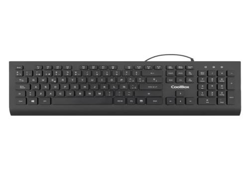 COOLBOX Teclado Flatpro  usb 1.8M silencioso