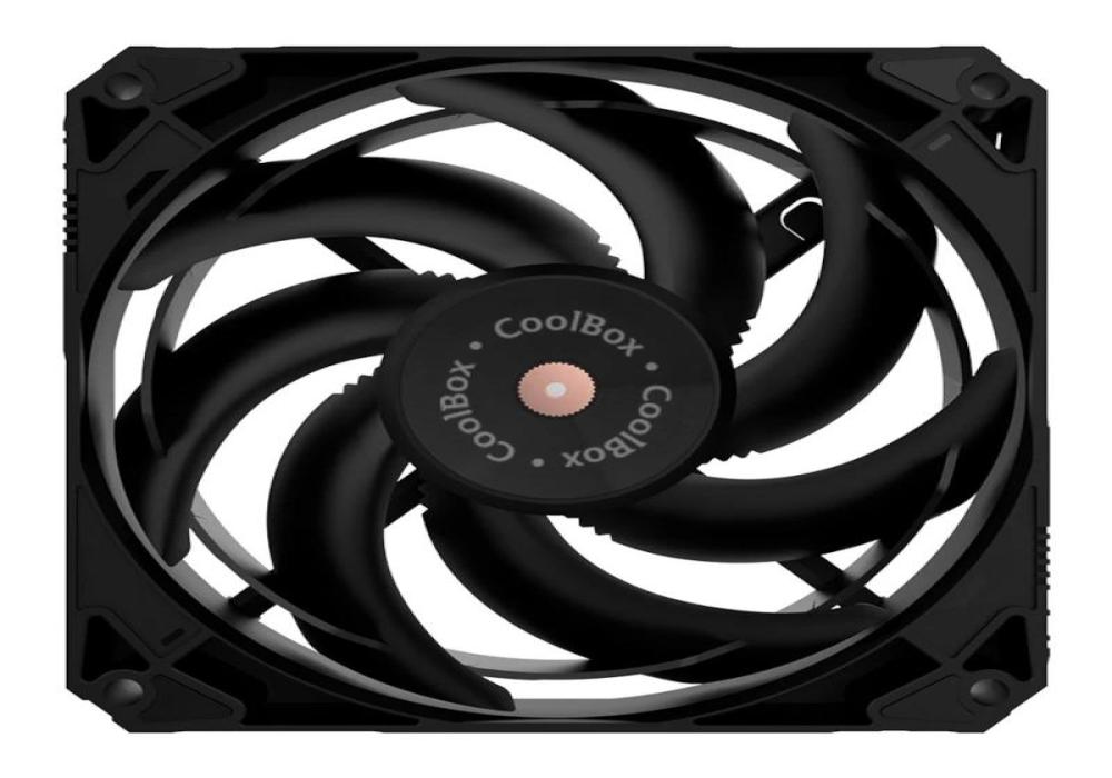 Coolbox Gaming Ventilador V12 PWM AUX 12Cm Negro