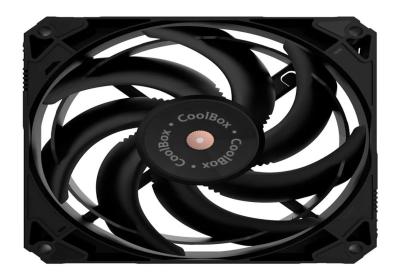 Coolbox Gaming Ventilador V12 PWM AUX 12Cm Negro