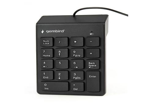 Gembird Teclado Numérico por cable USB Negro