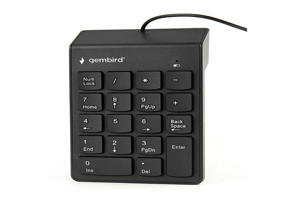 Gembird Teclado Numérico por cable USB Negro
